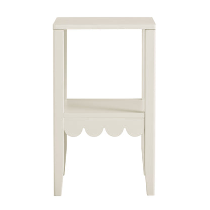 Table d'appoint à bords festonnés Henley, sable clair