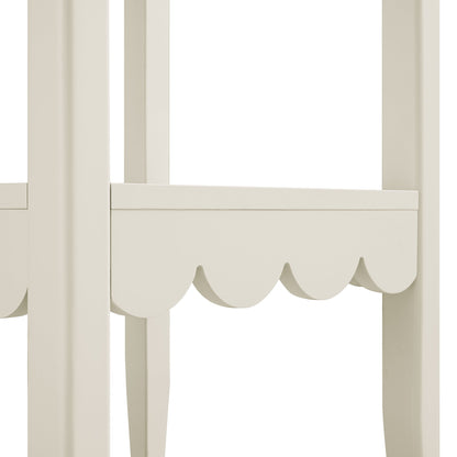 Table d'appoint à bords festonnés Henley, sable clair