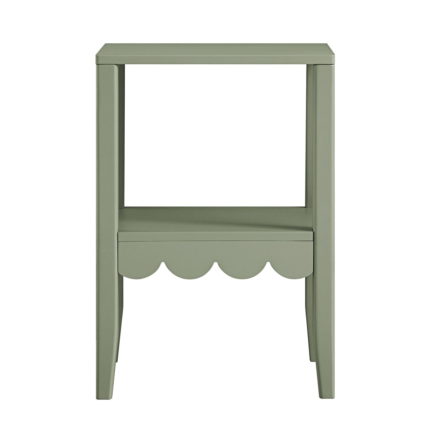 Table d'appoint à bords festonnés Henley, vert sauge