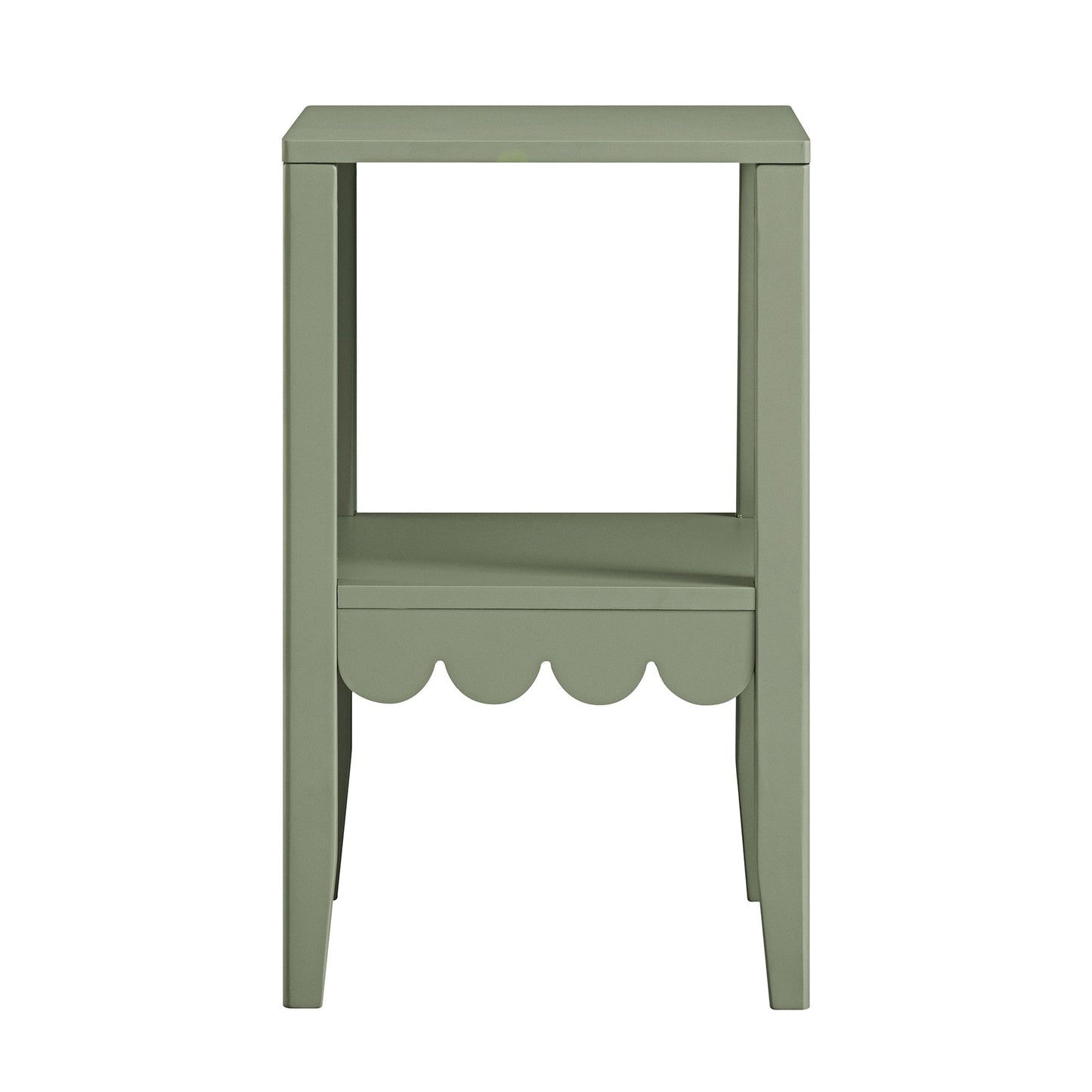 Table d'appoint à bords festonnés Henley, vert sauge