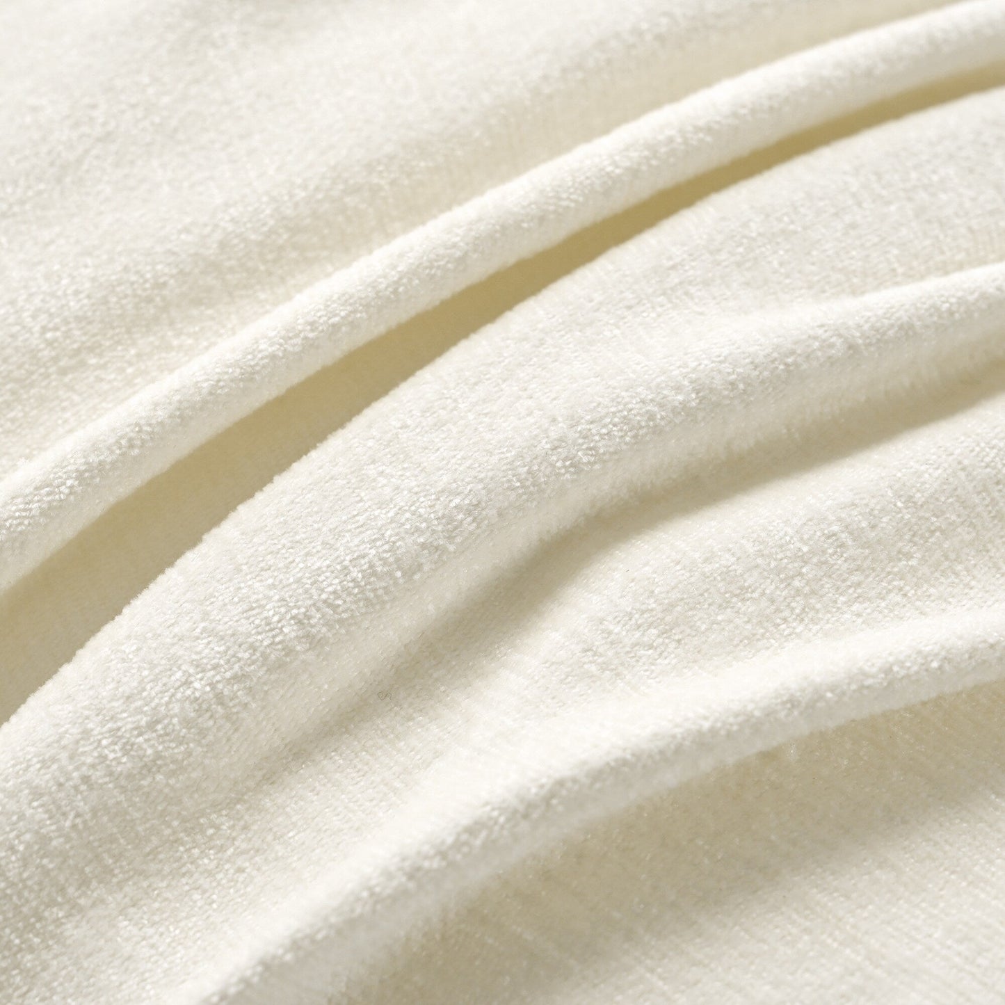 Canapé-lit méridienne en chenille, canapé rembourré avec dossier capitonné et 2 coussins amovibles pour salon