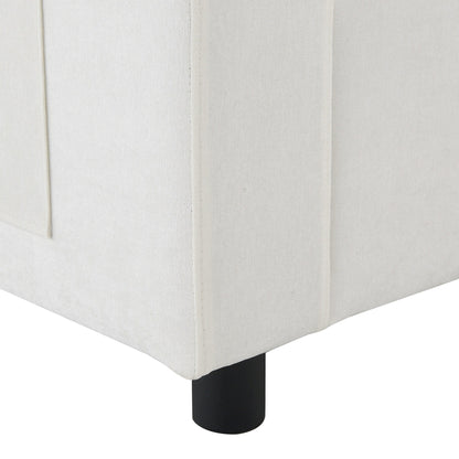 Canapé modulaire sectionnel en chenille avec poches de rangement, ensemble de canapé en U 5 places avec coussins, canapé Cloud avec 2 poufs amovibles