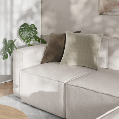 Canapé sectionnel modulaire contemporain, chaise côté gauche avec accoudoir