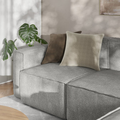 Canapé sectionnel modulaire contemporain, chaise côté gauche avec accoudoir