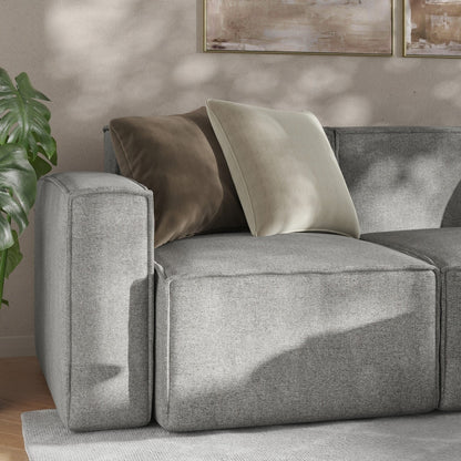 Canapé sectionnel modulaire contemporain, chaise côté gauche avec accoudoir