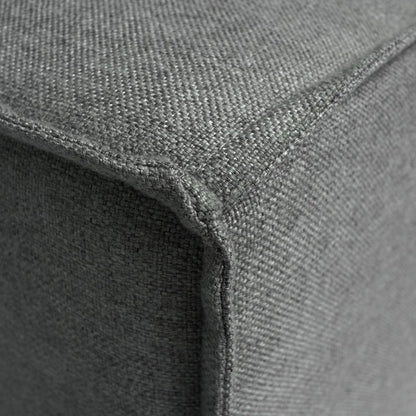 Canapé sectionnel modulaire contemporain, chaise côté gauche avec accoudoir