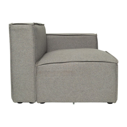 Canapé sectionnel modulaire contemporain, chaise côté droit avec accoudoir