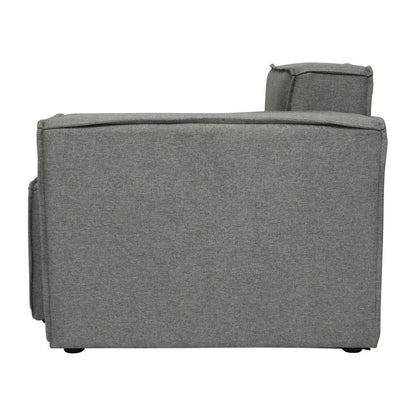 Canapé sectionnel modulaire contemporain, chaise côté droit avec accoudoir