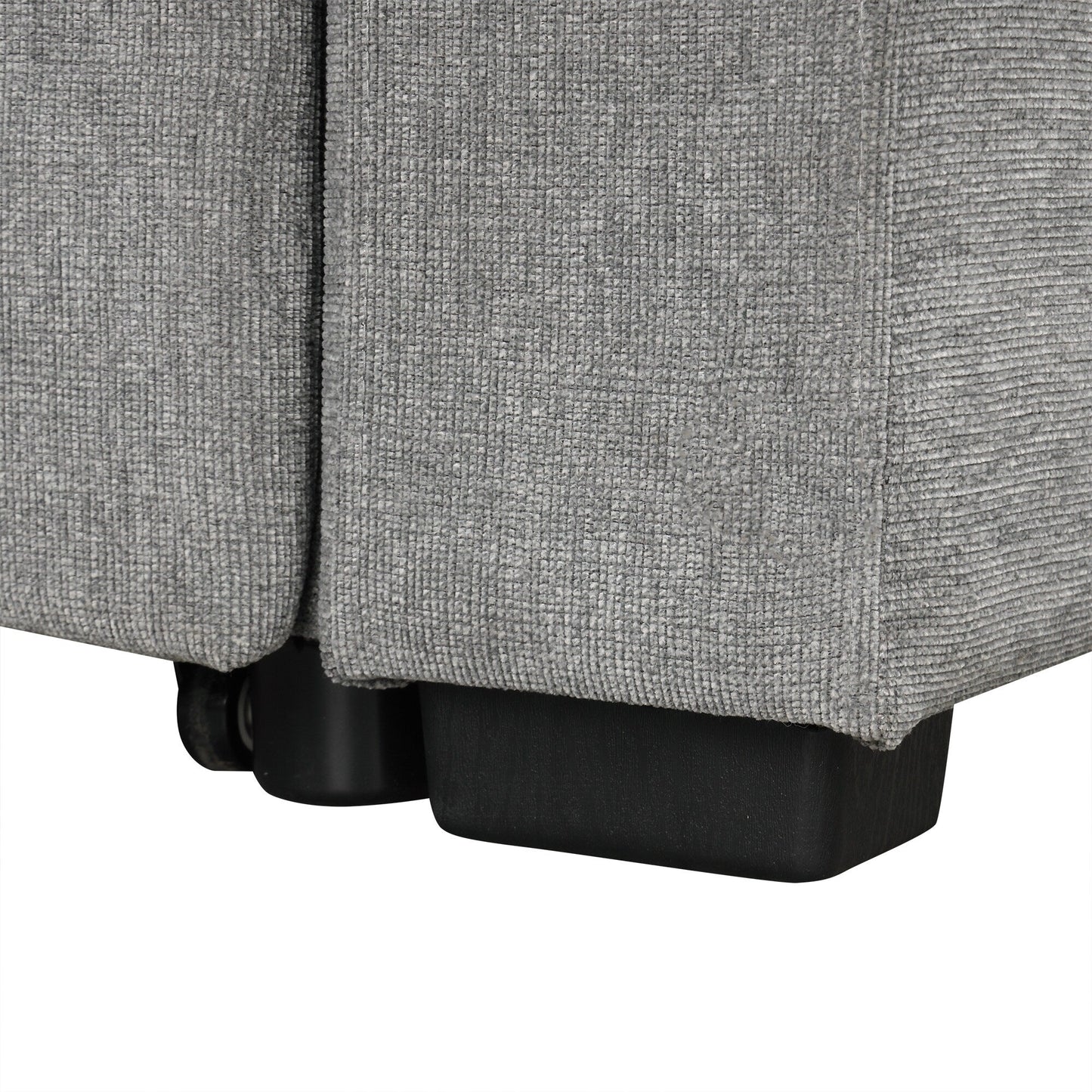 Canapé convertible en U avec lit gigogne, ports USB et porte-gobelets pour le salon