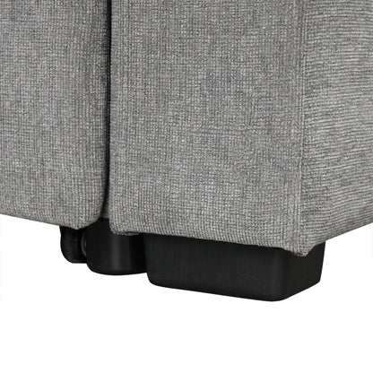 Canapé convertible en U avec lit gigogne, ports USB et porte-gobelets pour le salon