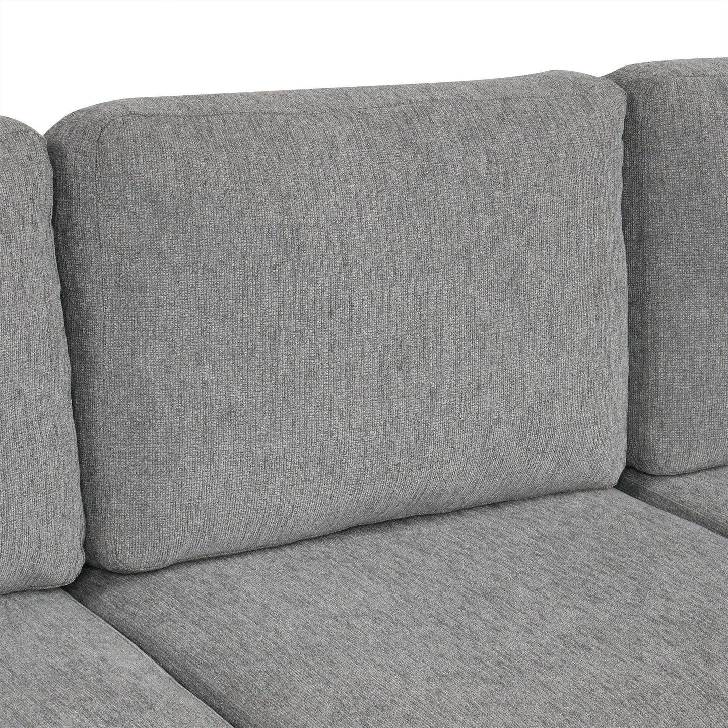 Canapé convertible en U avec lit gigogne, ports USB et porte-gobelets pour le salon