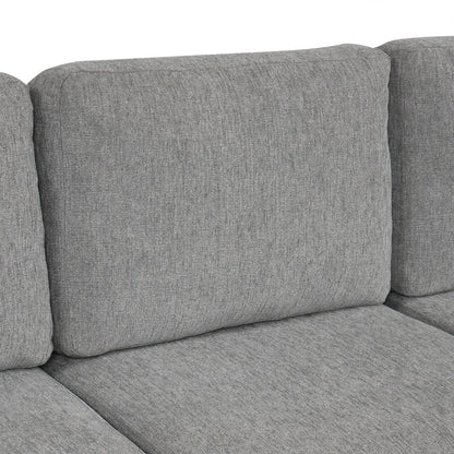 Canapé convertible en U avec lit gigogne, ports USB et porte-gobelets pour le salon
