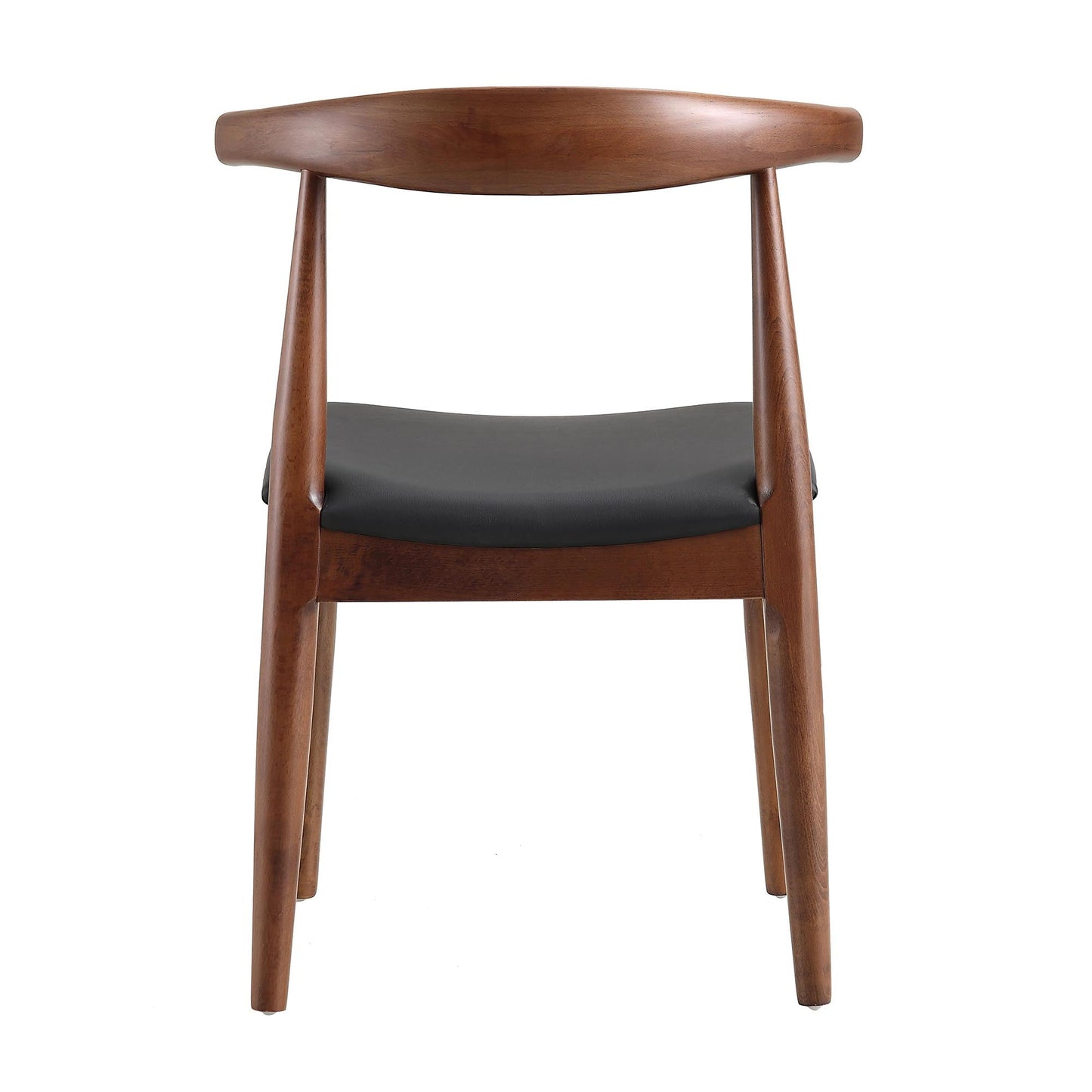 Ensemble de 2 chaises de salle à manger Arley en bois de hêtre, noyer et noir