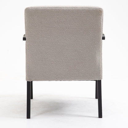 Chaise d'appoint Hatton avec cadre en acier et boucle (gris)
