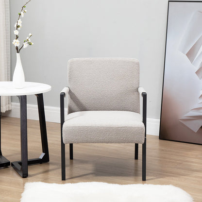 Chaise d'appoint Hatton avec cadre en acier et boucle (gris)
