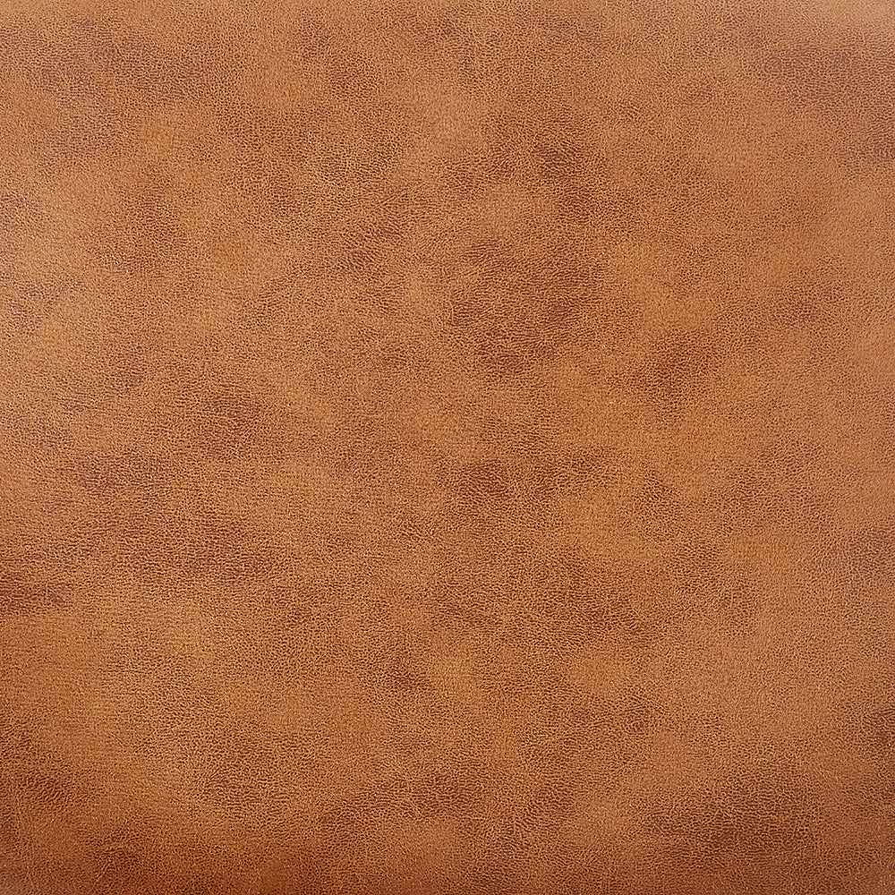 Lot de 2 chaises de salle à manger rembourrées en cuir vegan couleur cognac Kelmarsh