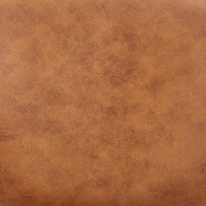 Lot de 2 chaises de salle à manger rembourrées en cuir vegan couleur cognac Kelmarsh