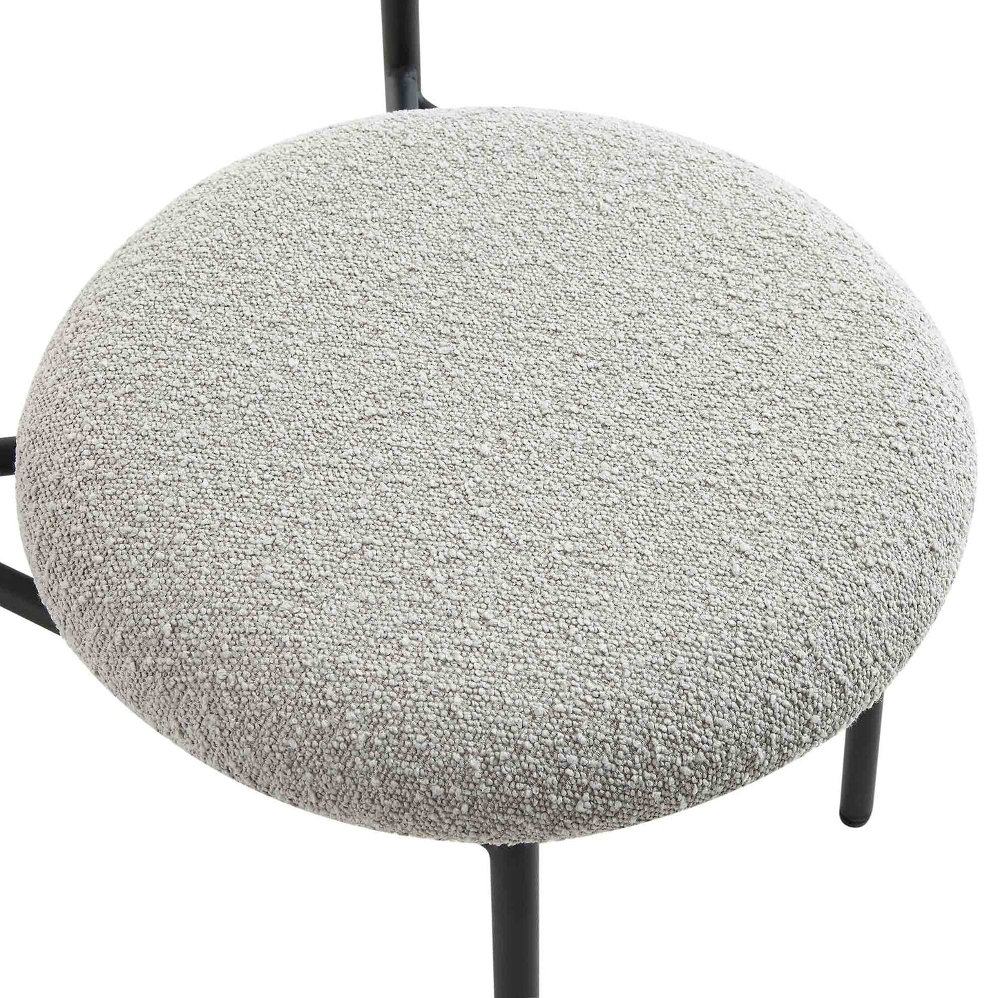 Ensemble de 2 chaises de salle à manger en boucle gris clair Donna