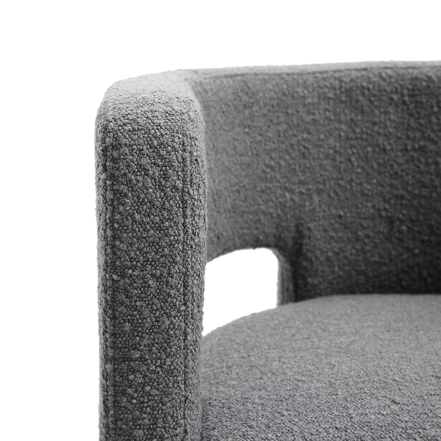 Chaise de salle à manger Greenwich Charcoal Boucle