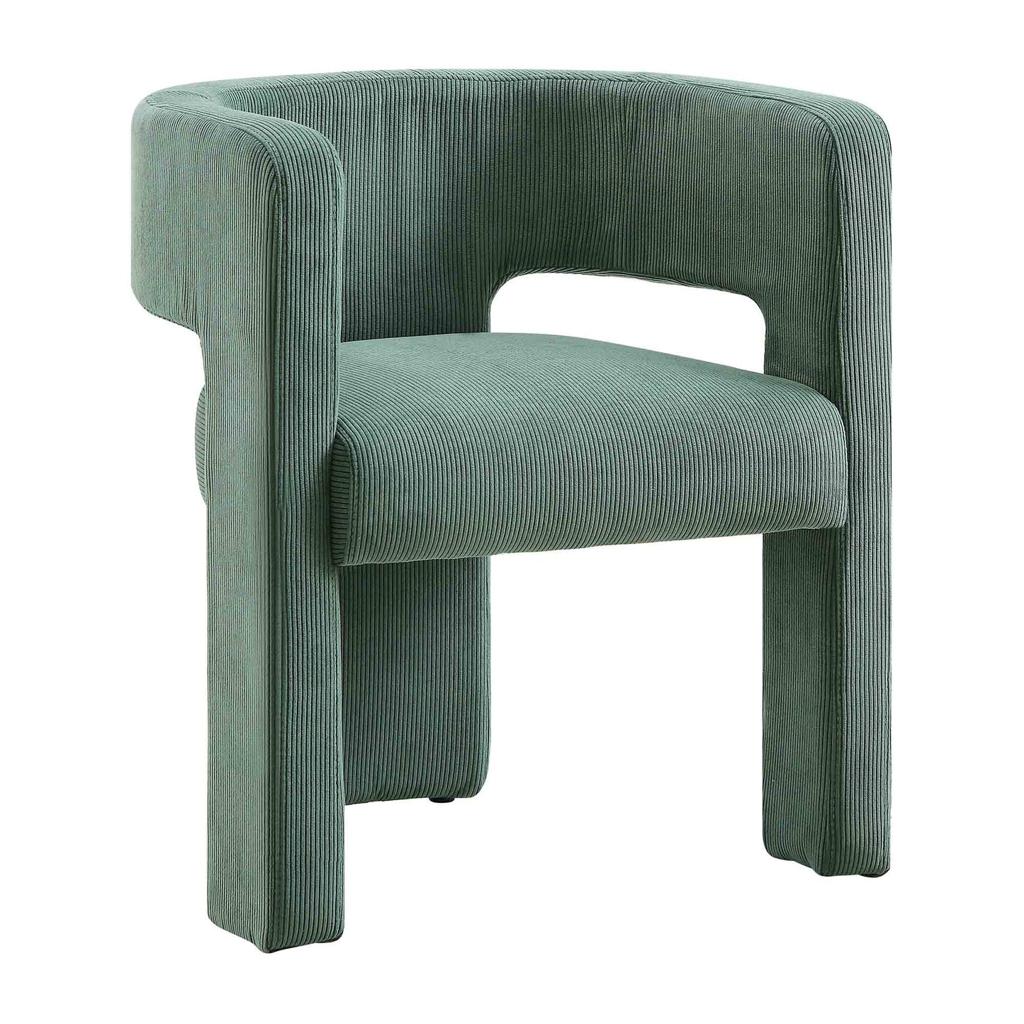 Chaise de salle à manger en velours côtelé vert sauge Greenwich