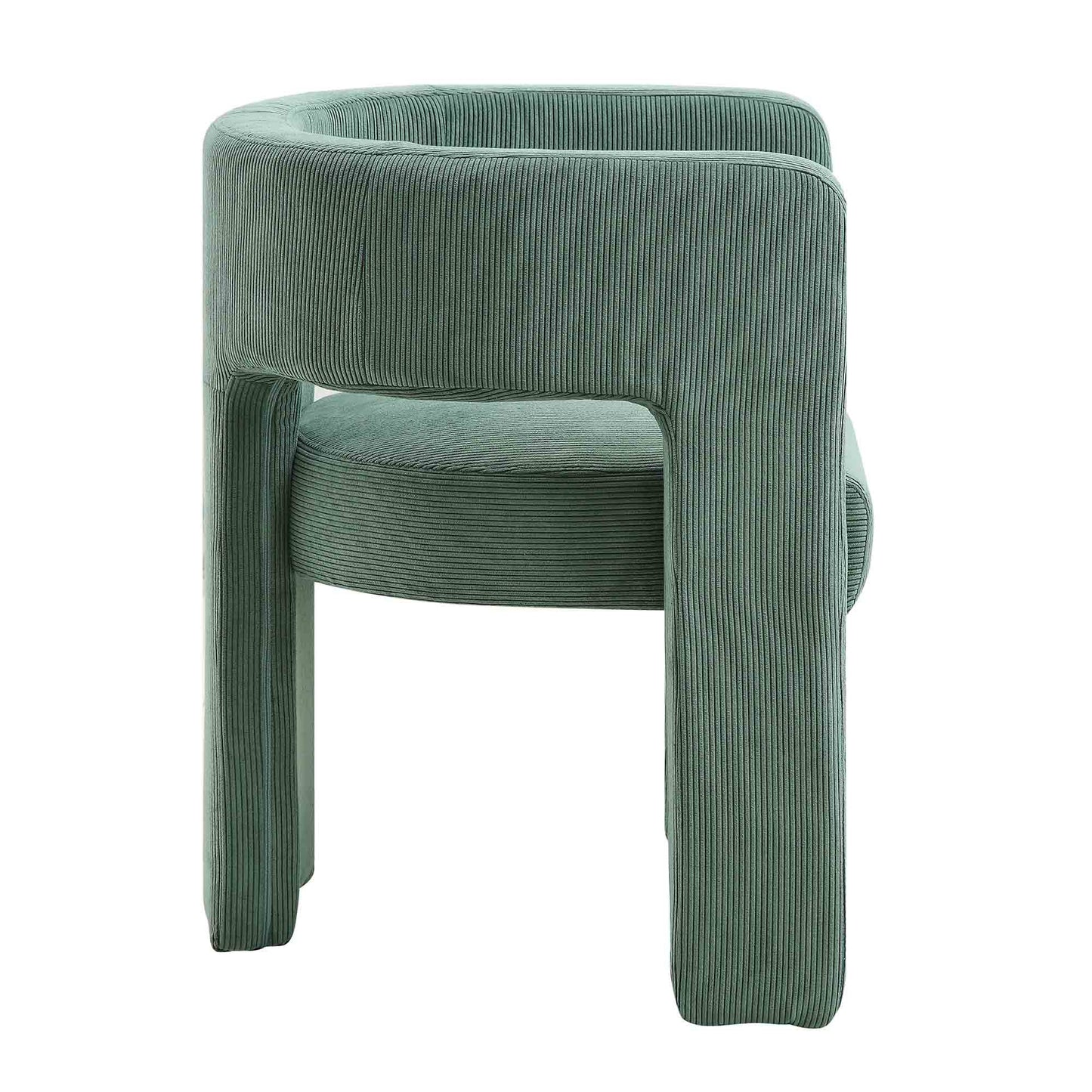 Chaise de salle à manger en velours côtelé vert sauge Greenwich