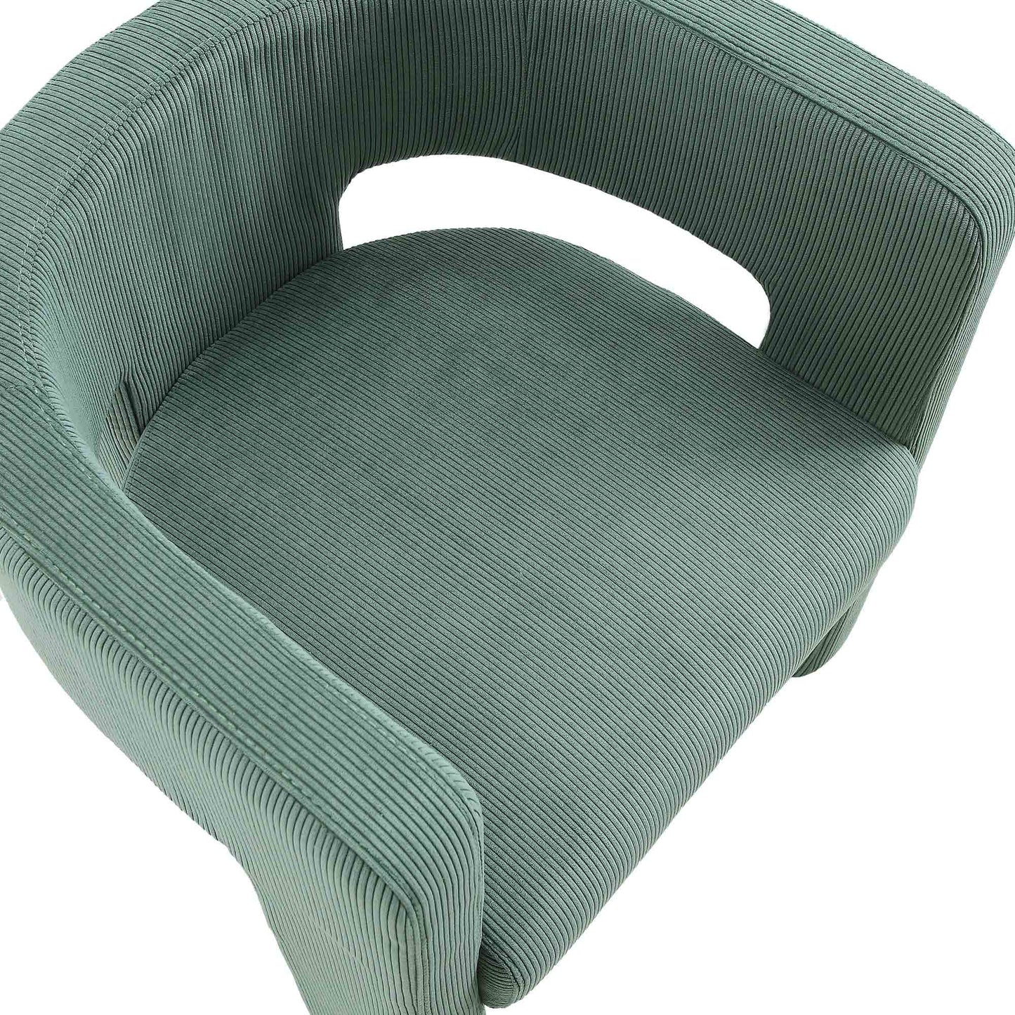 Chaise de salle à manger en velours côtelé vert sauge Greenwich