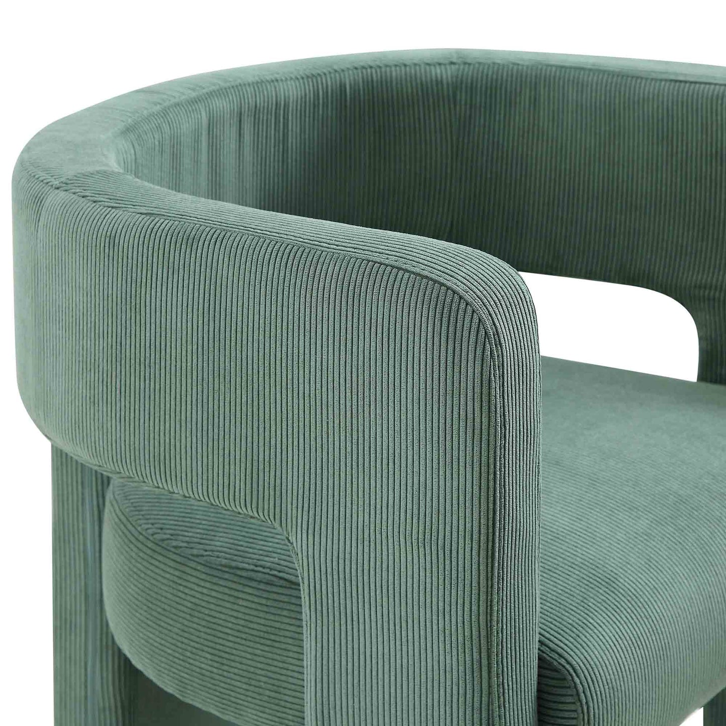 Chaise de salle à manger en velours côtelé vert sauge Greenwich