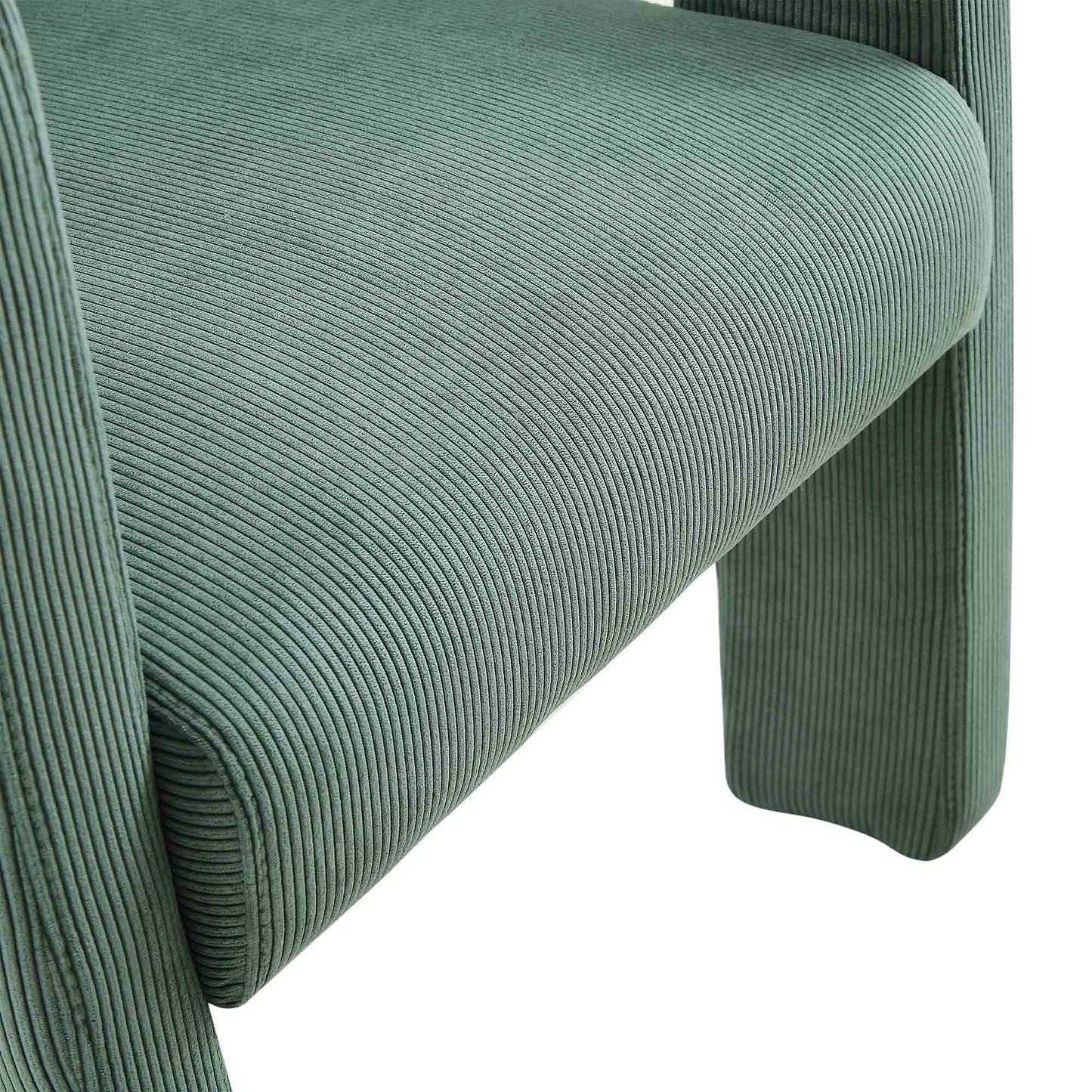 Chaise de salle à manger en velours côtelé vert sauge Greenwich