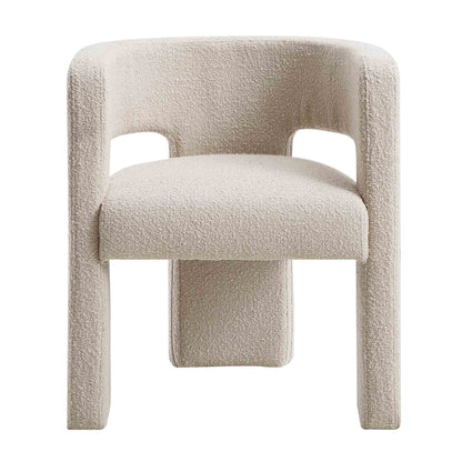 Chaise de salle à manger Greenwich Taupe clair Boucle