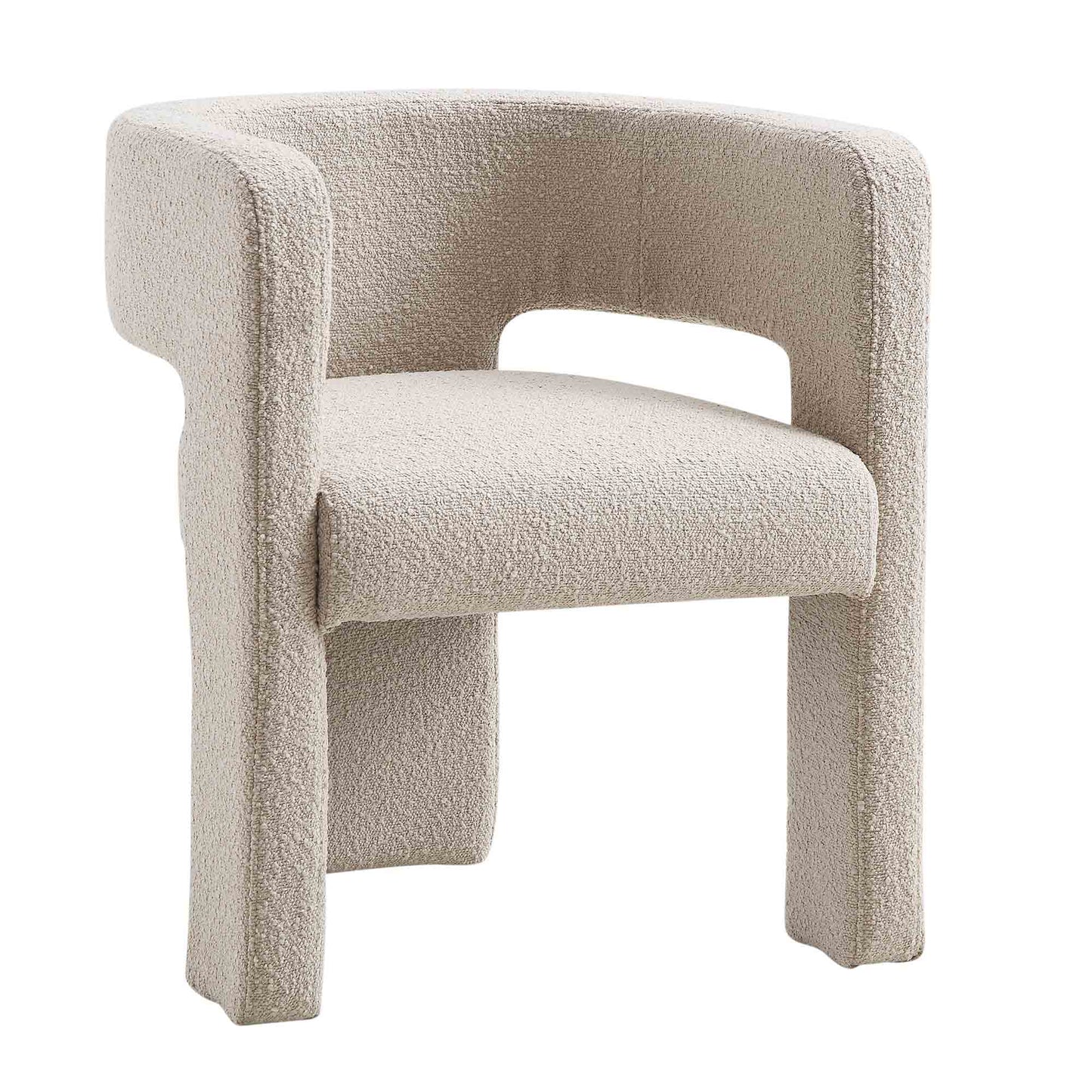 Chaise de salle à manger Greenwich Taupe clair Boucle
