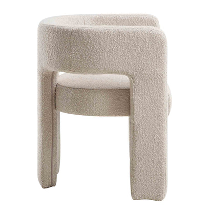 Chaise de salle à manger Greenwich Taupe clair Boucle