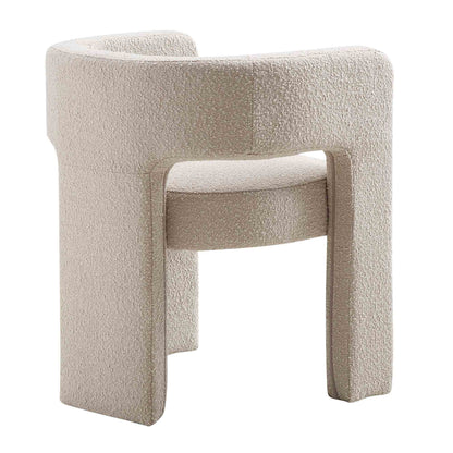 Chaise de salle à manger Greenwich Taupe clair Boucle
