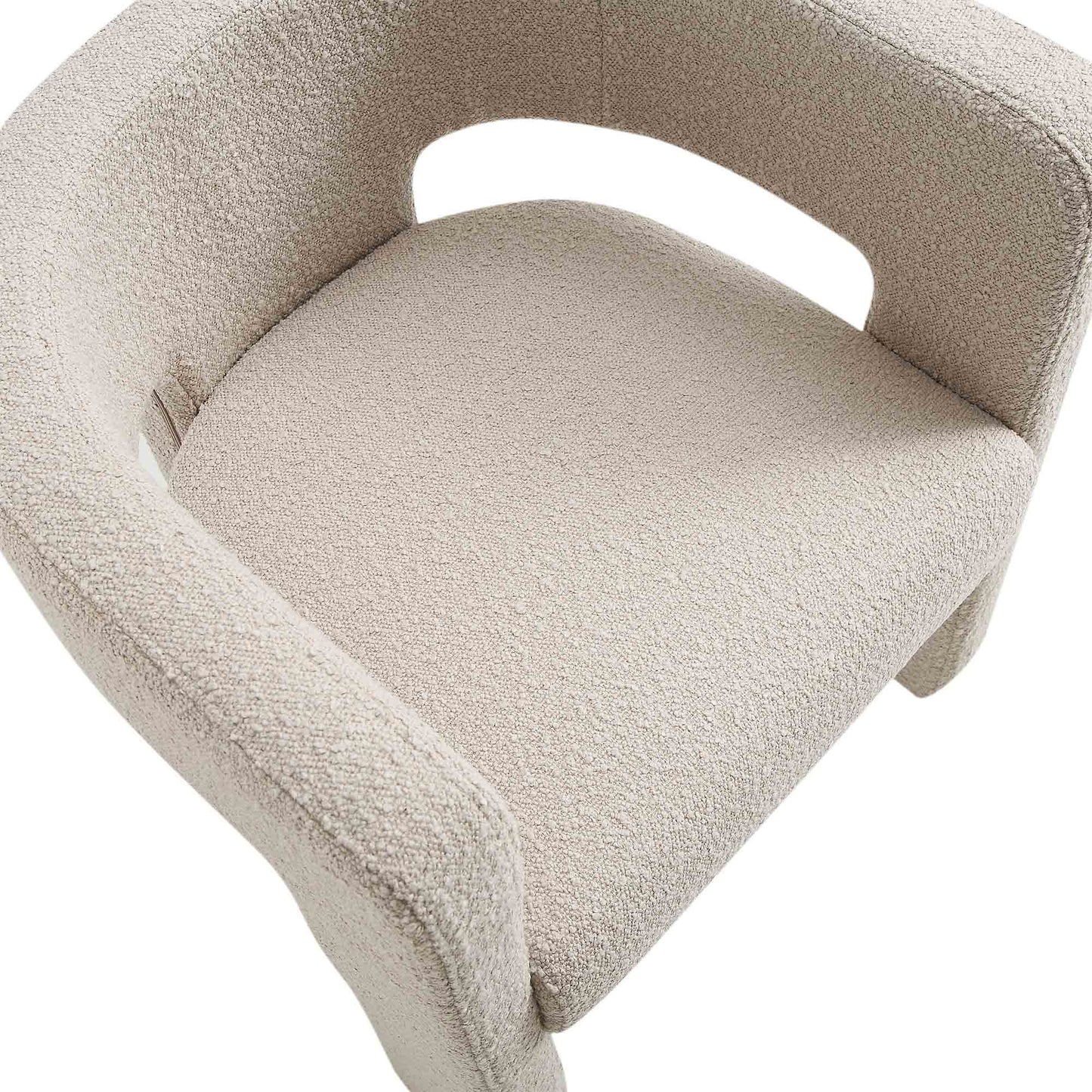 Chaise de salle à manger Greenwich Taupe clair Boucle