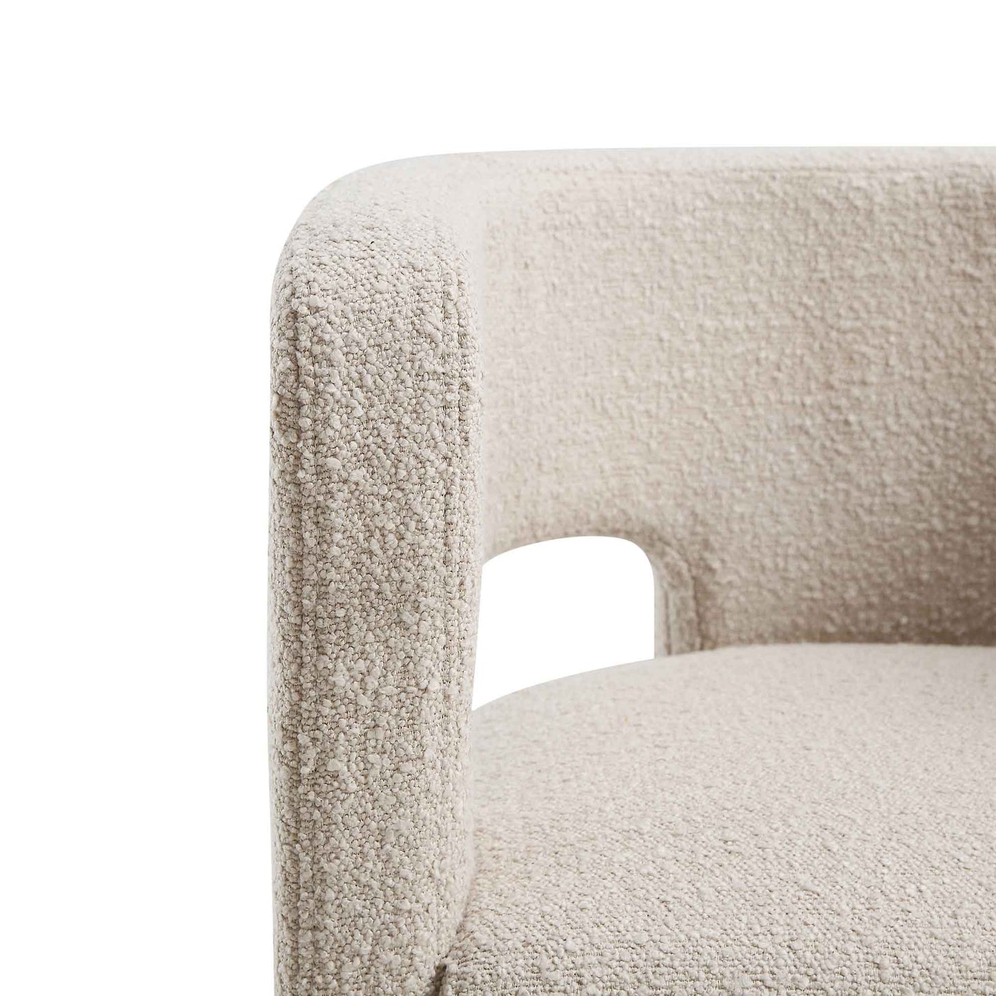Chaise de salle à manger Greenwich Taupe clair Boucle