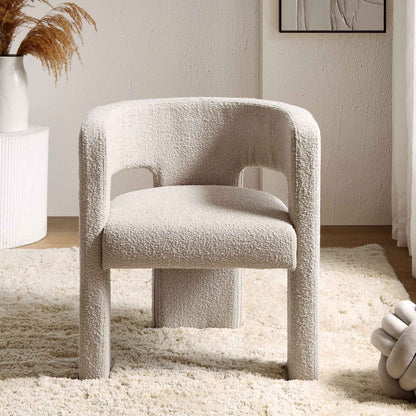 Chaise de salle à manger Greenwich Taupe clair Boucle