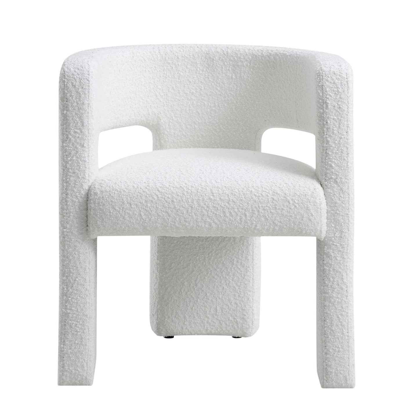Chaise de salle à manger Greenwich White Boucle