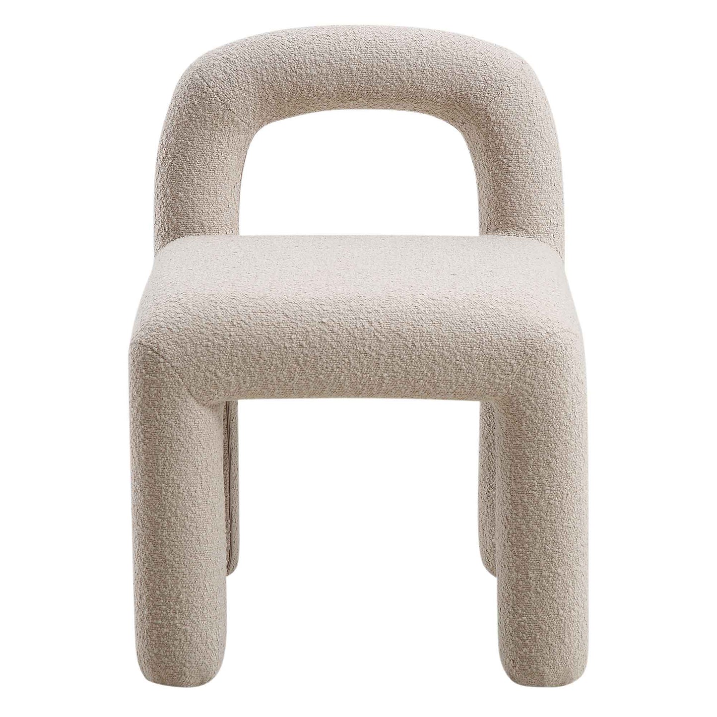 Chaise de salle à manger Libby Taupe clair Boucle