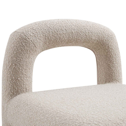 Chaise de salle à manger Libby Taupe clair Boucle