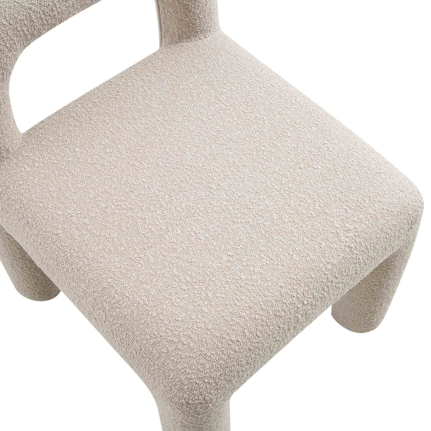 Chaise de salle à manger Libby Taupe clair Boucle