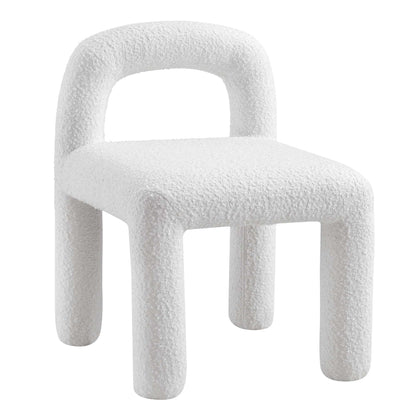 Chaise de salle à manger Libby White Boucle