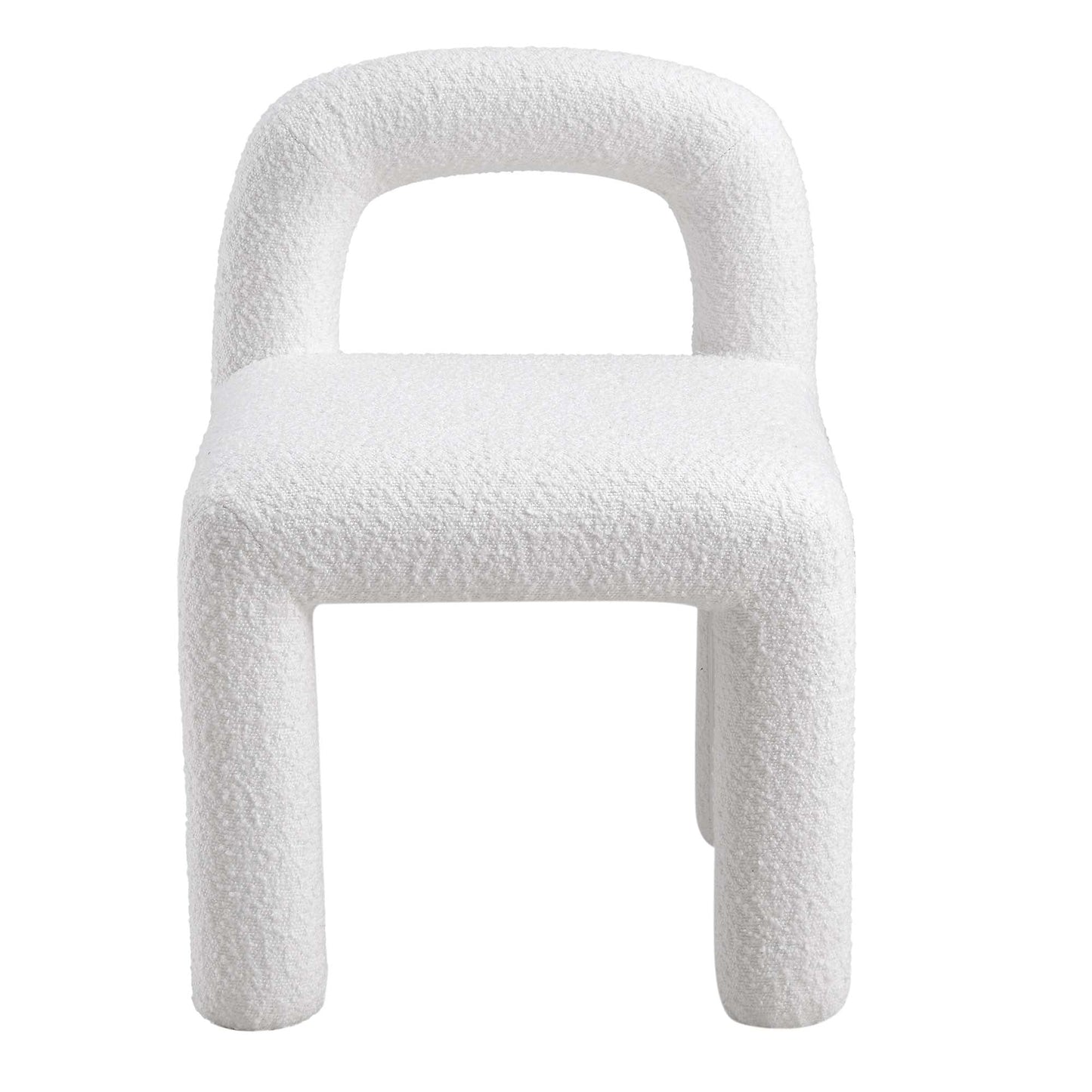 Chaise de salle à manger Libby White Boucle
