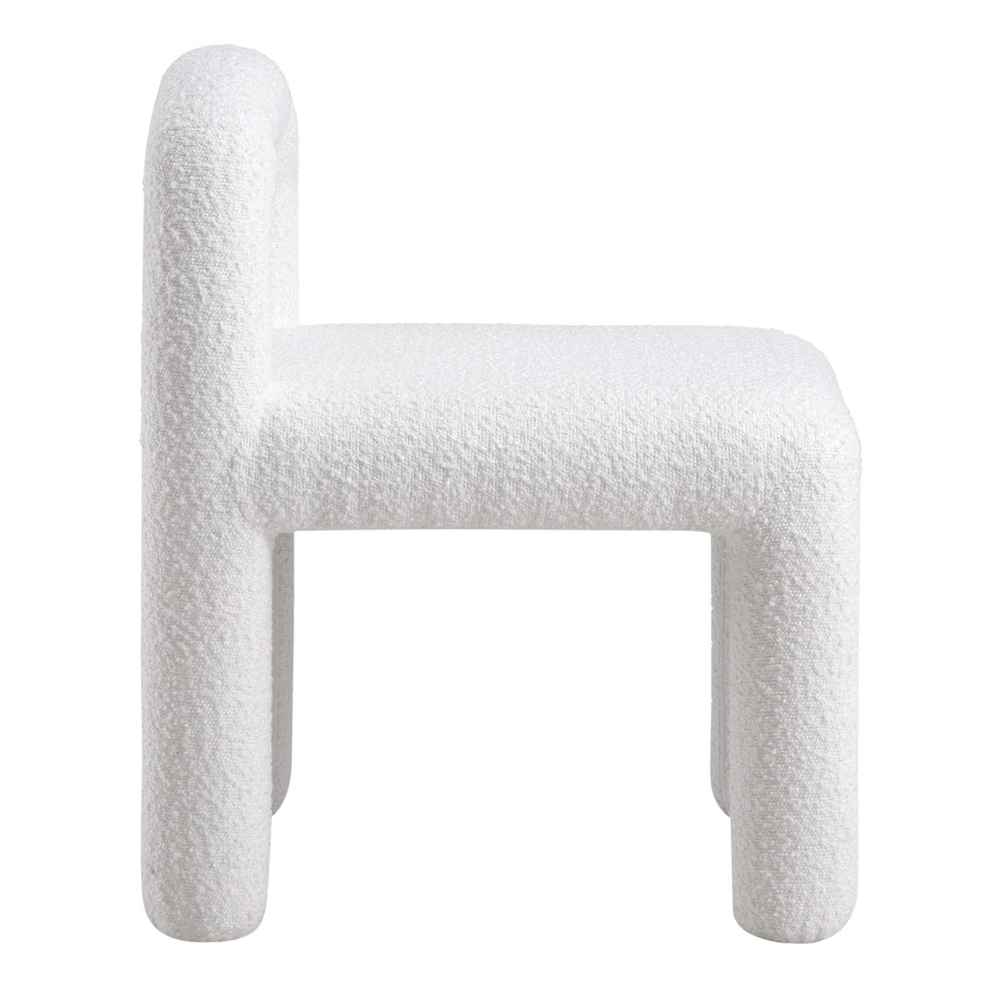 Chaise de salle à manger Libby White Boucle