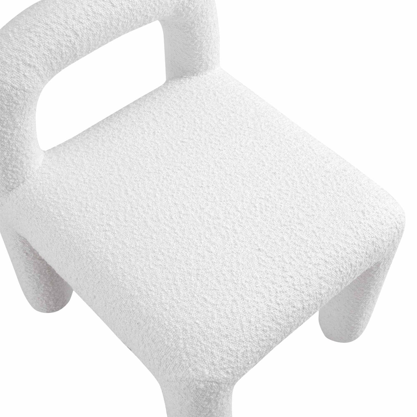 Chaise de salle à manger Libby White Boucle