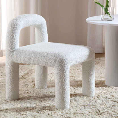 Chaise de salle à manger Libby White Boucle