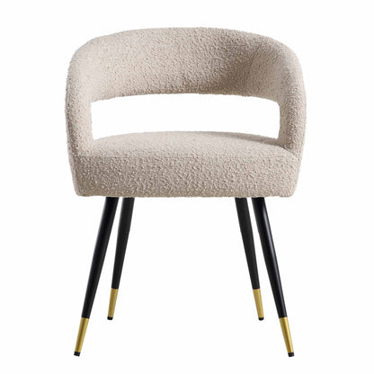 Ensemble de 2 chaises de salle à manger Laurel Wave Taupe Boucle