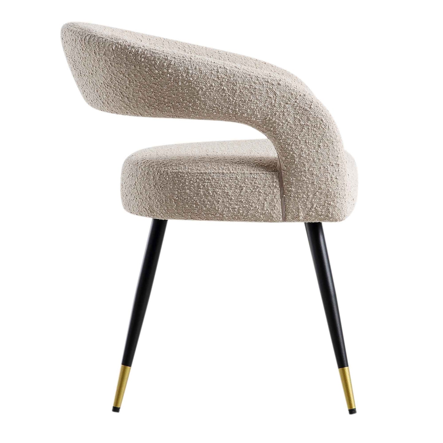 Ensemble de 2 chaises de salle à manger Laurel Wave Taupe Boucle