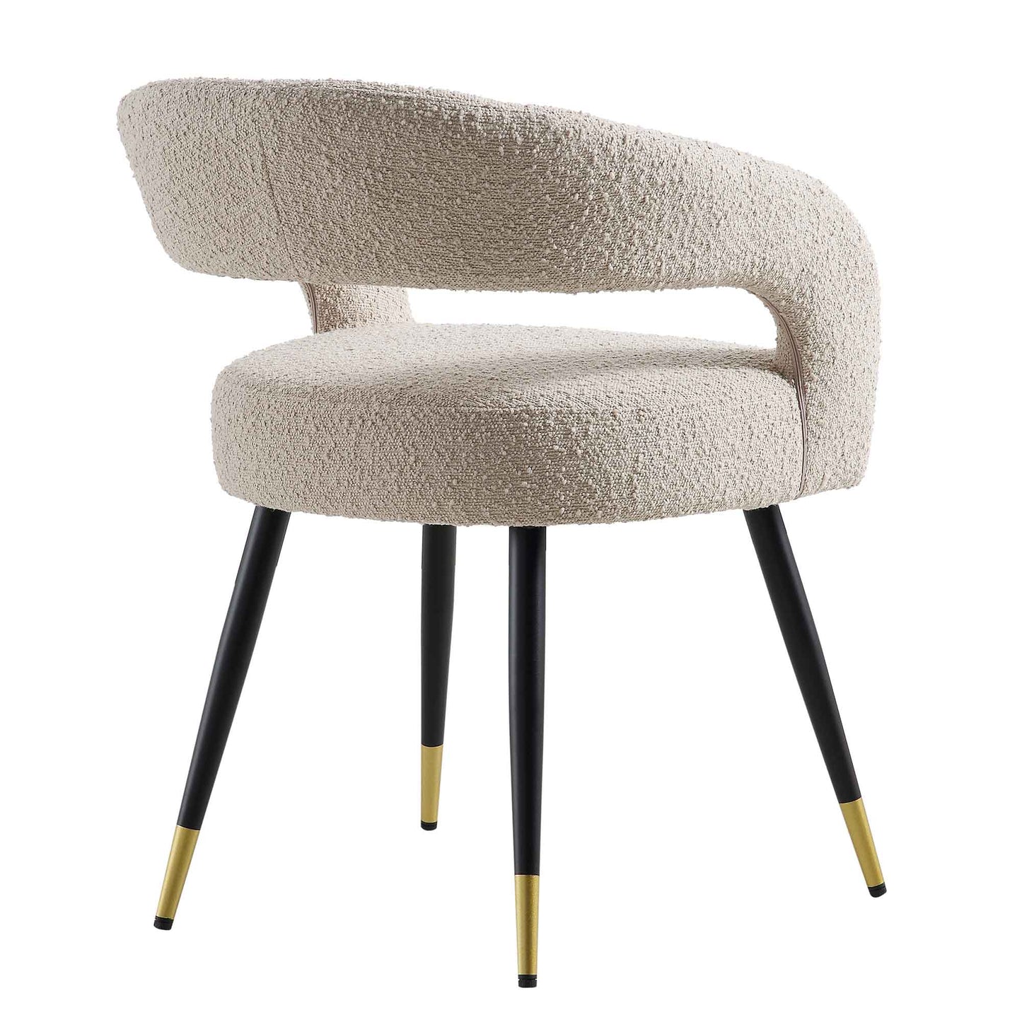 Ensemble de 2 chaises de salle à manger Laurel Wave Taupe Boucle