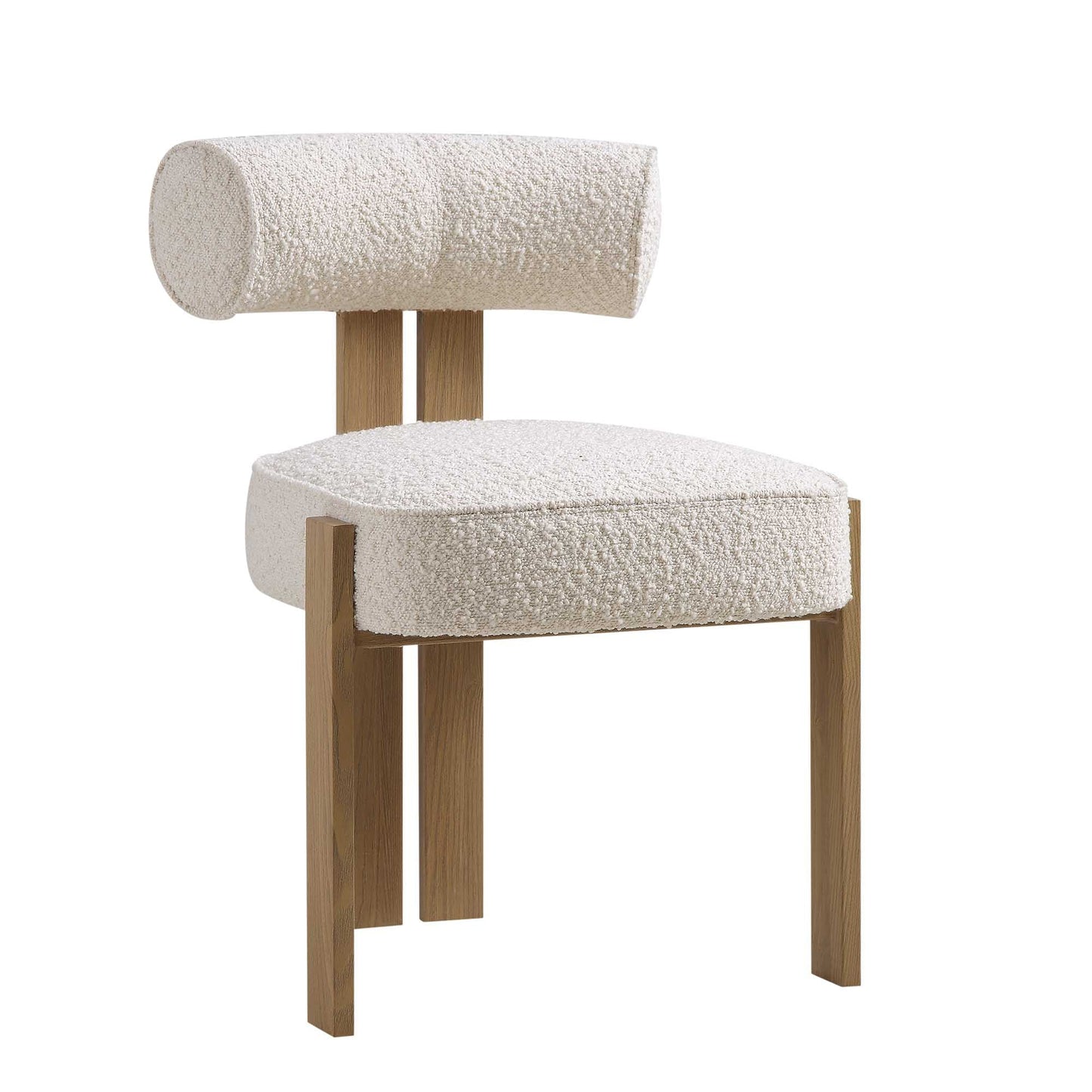 Chaise de salle à manger Ophelia Ecru Boucle