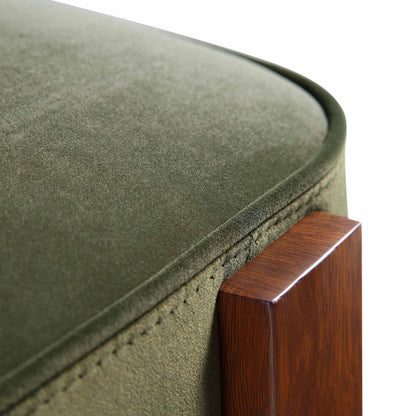 Chaise de salle à manger en velours vert mousse Ophelia