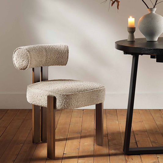 Chaise de salle à manger Ophelia Taupe Boucle